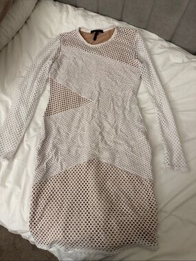 knee length dresses for ladies BCBGMAXAZRIA Bailee Long Sleeve Flounce Hem Dress – Runway Catalog